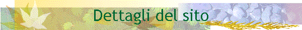 Dettagli del sito